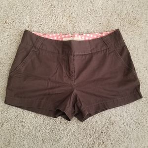 J. Crew Brown Women's Chino Twill Short Sz 4